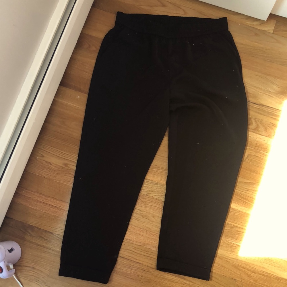 Brass sleek joggers in supreme twill